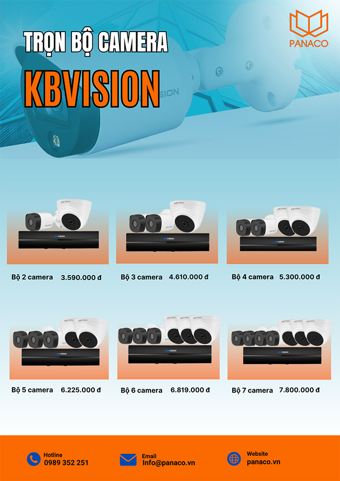 Giá lắp đặt camera an ninh Kbvision