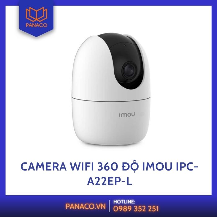 Camera an ninh IMOU giá rẻ IPC-A22EP-L quay 360 độ