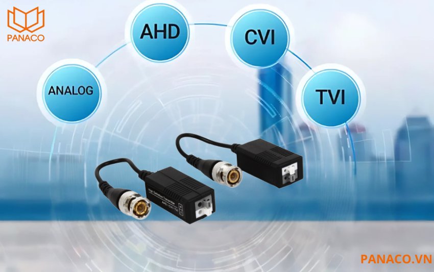 Balun C tương thích với tất cả các dòng camera HD Analog