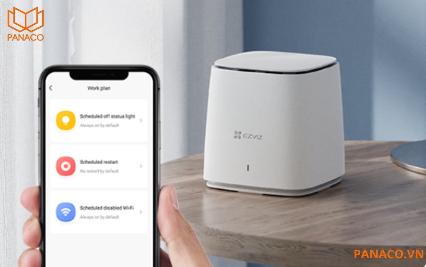 Bộ phát Wifi Mesh 6 Ezviz (AX1800) (CS-W3R-R100-X1G8GM) có bộ nhớ RAM tạm thời lên đến 256MB