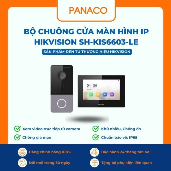 Bộ chuông cửa màn hình IP HIKVISION SH-KIS6603-LE