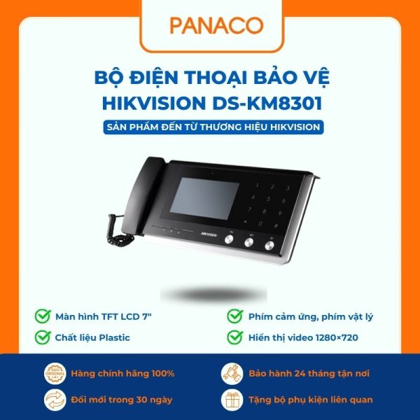 Bộ điện thoại bảo vệ HIKVISION DS-KM8301