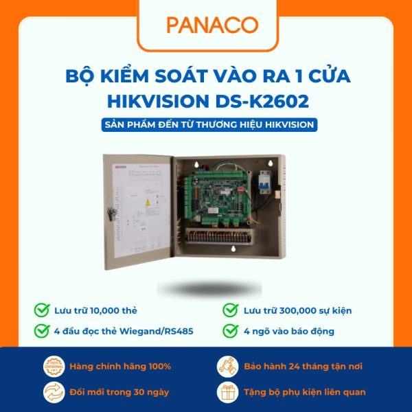 Bộ kiểm soát vào ra 1 cửa HIKVISION DS-K2602