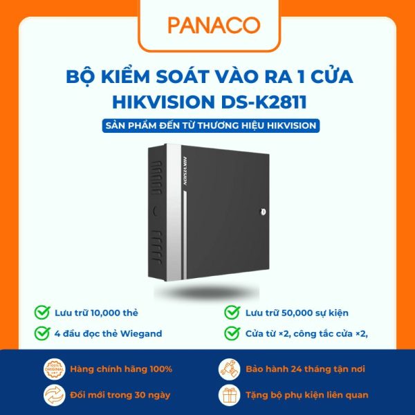 Bộ kiểm soát vào ra 1 cửa HIKVISION DS-K2811