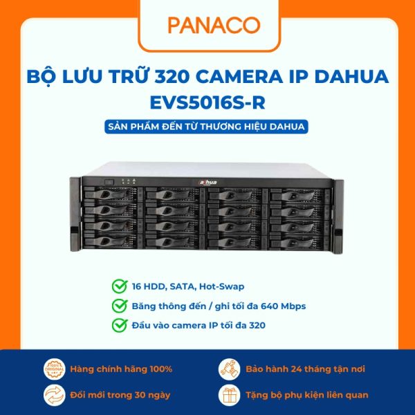 Bộ lưu trữ 320 camera IP Dahua EVS5016S-R