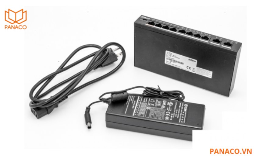 Trọn bộ switch Dahua 8 port DH-PFS3010-8ET-65