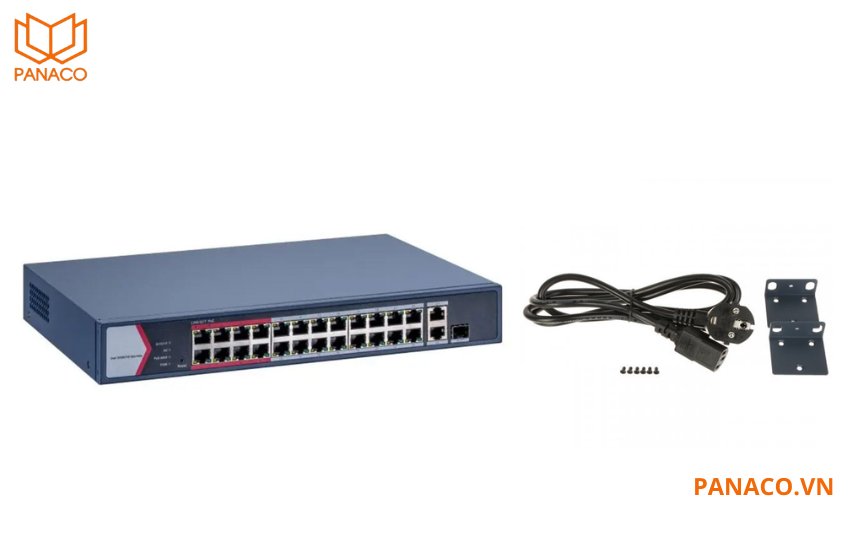 Bộ switch POE hikvision 24 cổng thông minh DS-3E1326P-EI/M