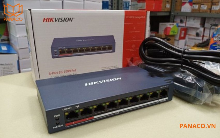 Trọn bộ switch POE hikvision 8 cổng thông minh DS-3E1309P-EI/M