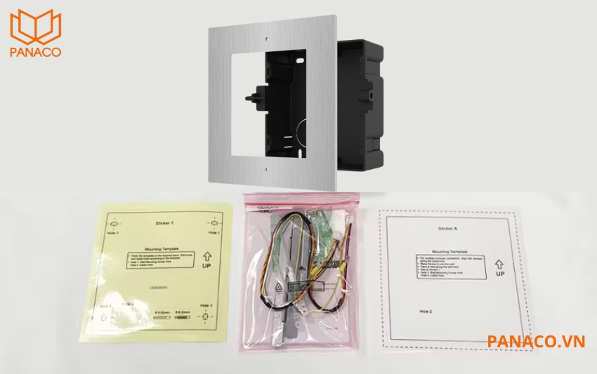 Trọn bộ vỏ che và đế âm Hikvision DS-KD-ACF1/S