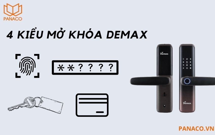 4 kiểu mở khóa Demax EL268