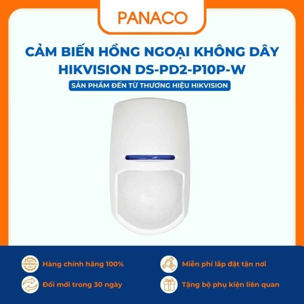 Cảm biến hồng ngoại không dây HIKVISION DS-PD2-P10P-W