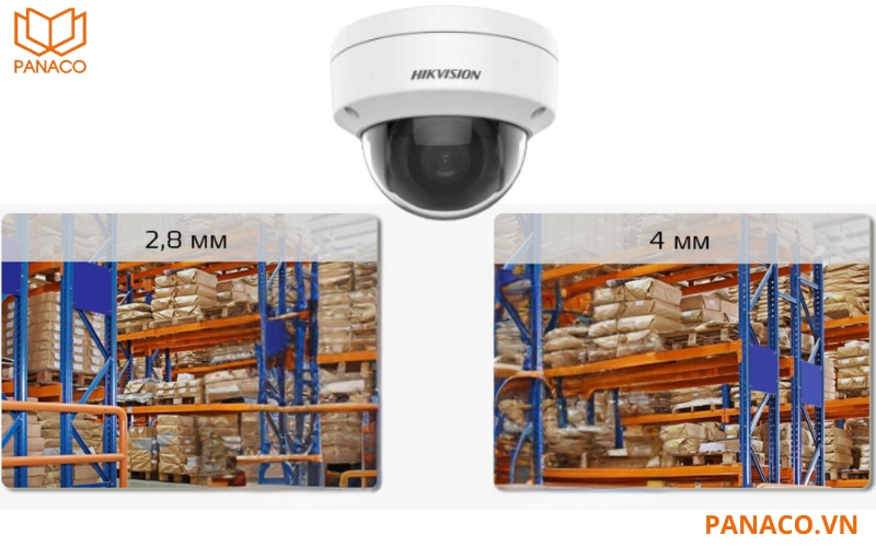 Camera DS-2CD1121G0-I trang bị các ống kính phù hợp