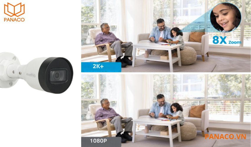 Camera Dahua 2K+ có khả năng cung cấp hình ảnh rõ nét