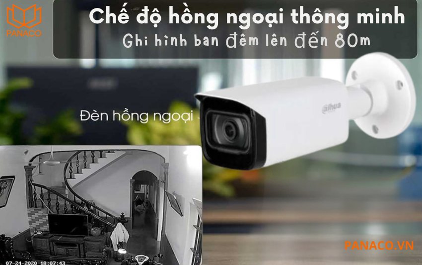 Camera Dahua có công nghệ hồng ngoại thông minh tầm xa 80m