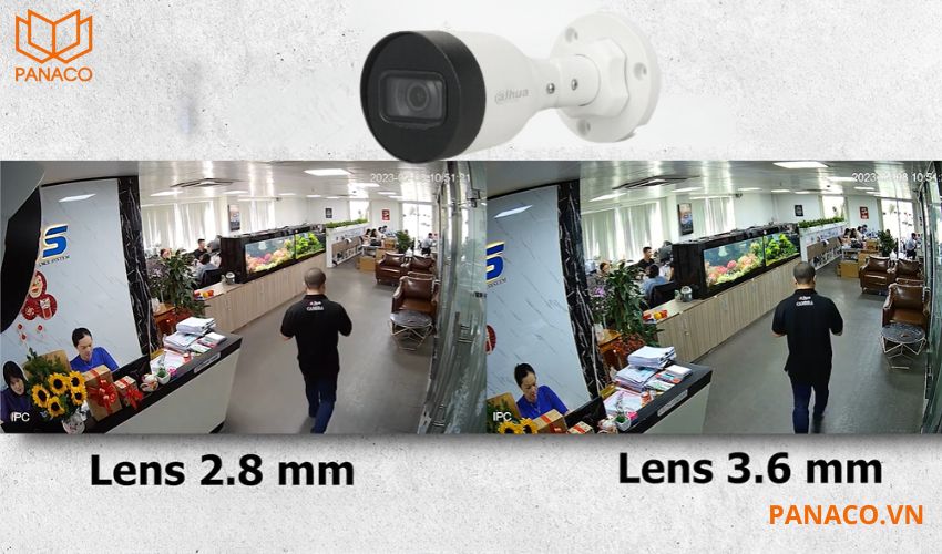 Camera Dahua có góc nhìn rộng bao quát được một không gian lớn