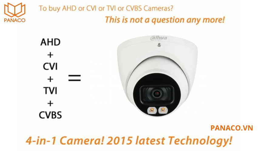 Camera Dahua có khả năng chuyển đổi giữa các chế độ tín hiệu