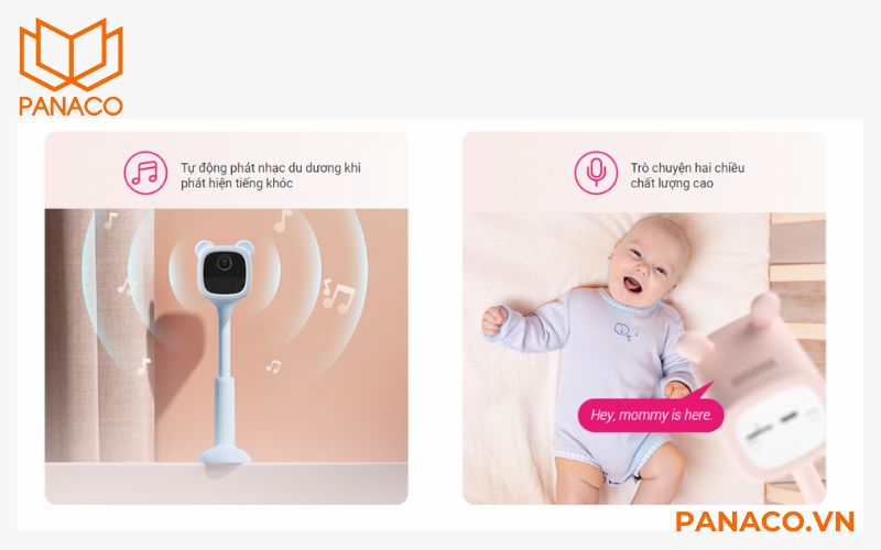 Camera wifi dùng pin Ezviz BM1 giúp dỗ dành bé