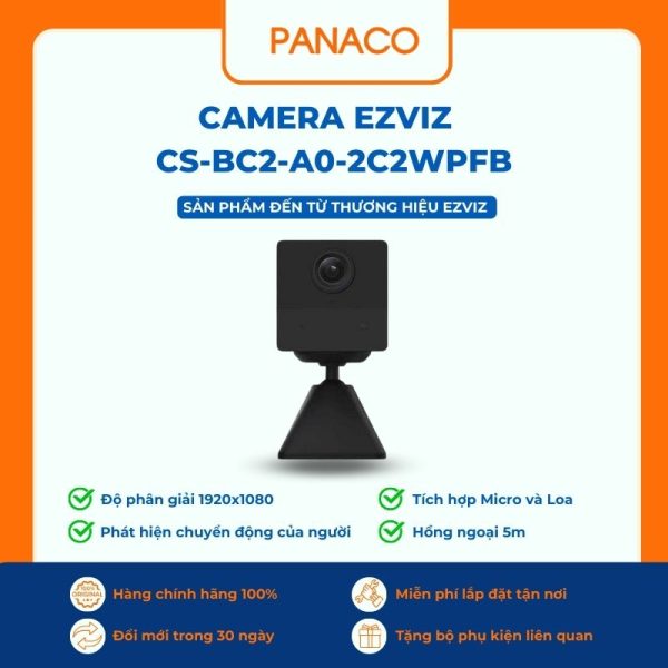Camera Ezviz dùng pin CS-BC2-A0-2C2WPFB