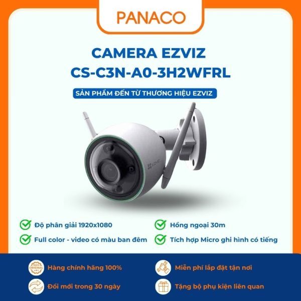 Camera Ezviz có màu ban đêm CS-C3N-A0-3H2WFRL