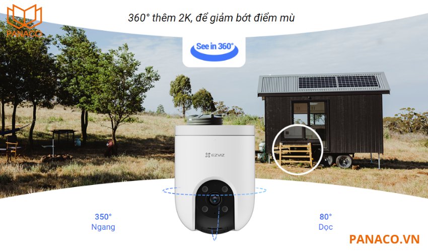 Camera ezviz H8C 4G mang đến khả năng quan sát toàn diện