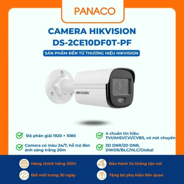 Camera Hikvision DS-2CE10DF0T-PF