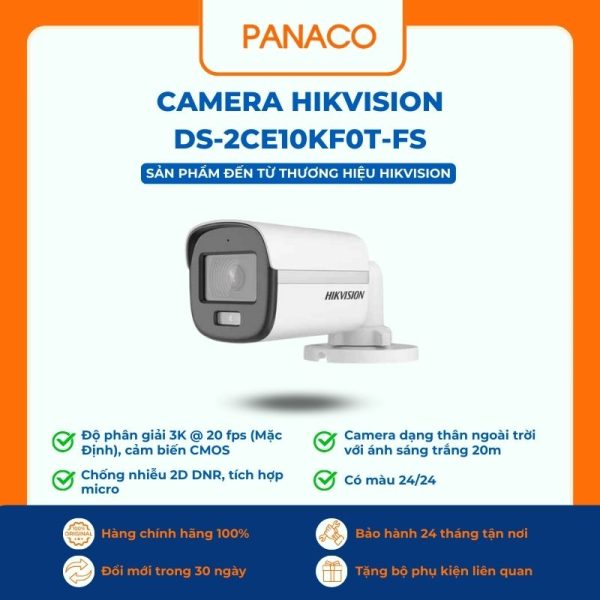 Camera Hikvision DS-2CE10KF0T-FS