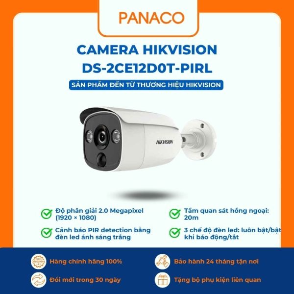 Camera Hikvision DS-2CE12D0T-PIRL