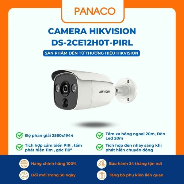 Camera Hikvision DS-2CE12H0T-PIRL