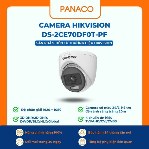 Camera Hikvision DS-2CE70DF0T-PF