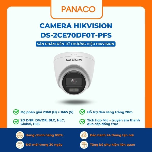 Camera Hikvision DS-2CE70DF0T-PFS
