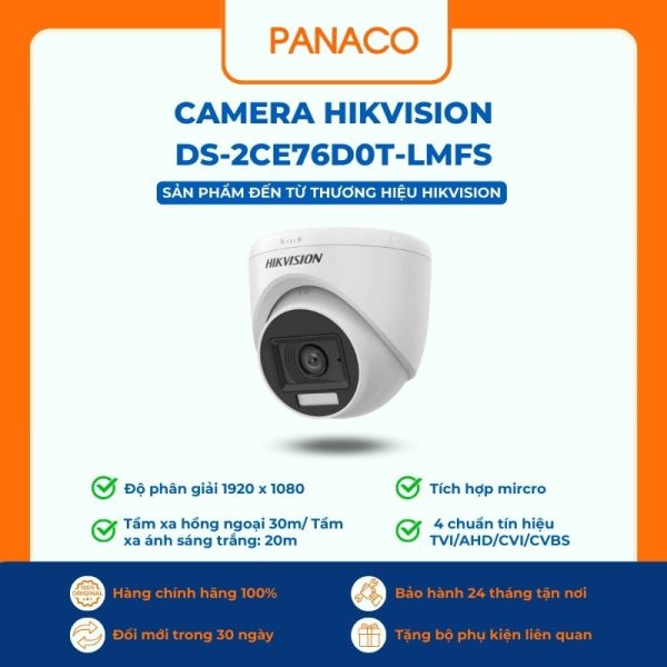 Camera Hikvision DS-2CE76D0T-LMFS