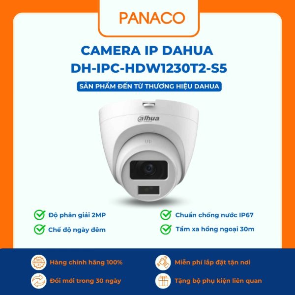 Camera IP Dahua DH-IPC-HDW1230T2-S5