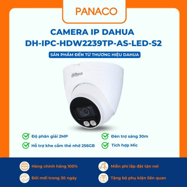 Camera IP Dahua DH-IPC-HDW2239TP-AS-LED-S2