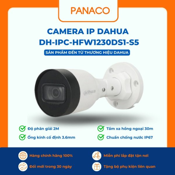 Camera IP Dahua DH-IPC-HFW1230DS1-S5