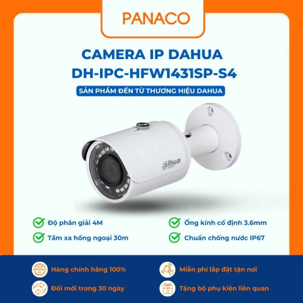 Camera IP Dahua DH-IPC-HFW1431SP-S4
