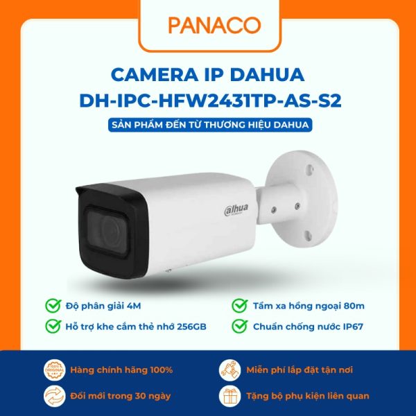 Camera IP Dahua DH-IPC-HFW2431TP-AS-S2