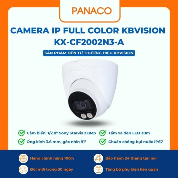 Camera IP Full Color Kbvision KX-CF2002N3-A