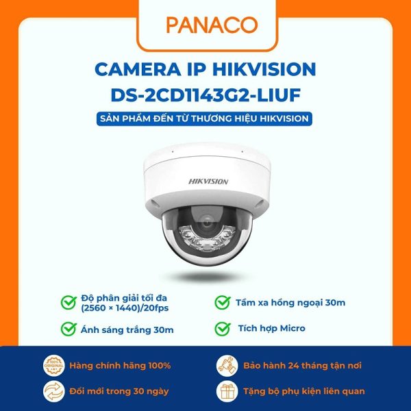 Camera IP Hikvision DS-2CD1143G2-LIUF