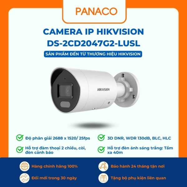 Camera IP Hikvision DS-2CD2047G2-LU/SL