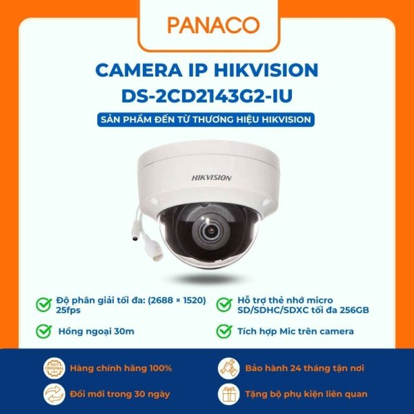 Camera IP Hikvision DS-2CD2143G2-IU