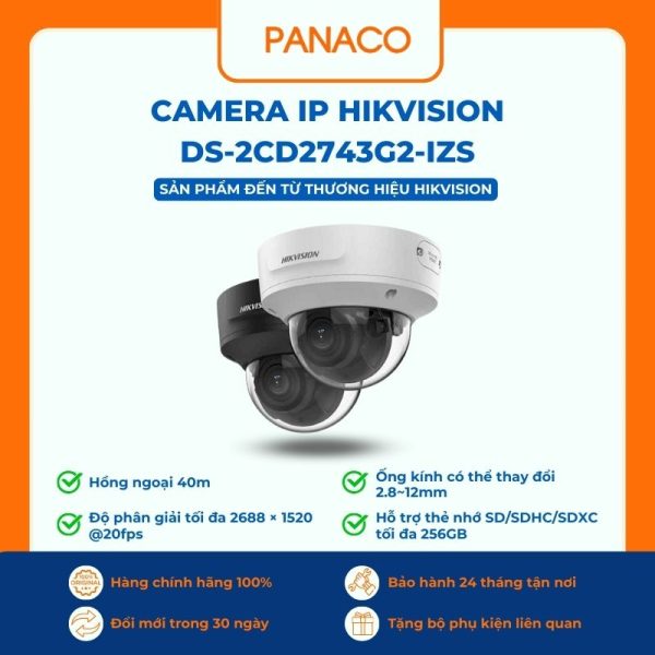 Camera IP Hikvision DS-2CD2743G2-IZS