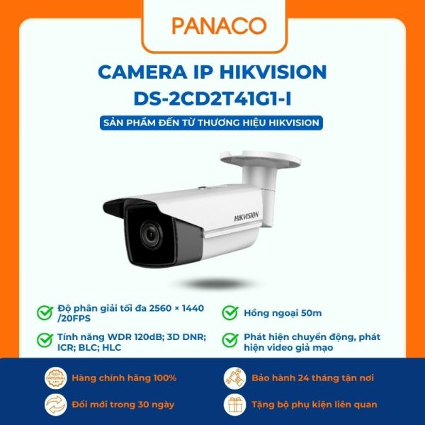Camera IP Hikvision DS-2CD2T41G1-I