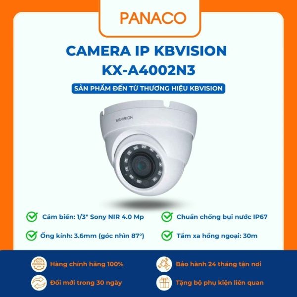 Camera IP Kbvision KX-A4002N3