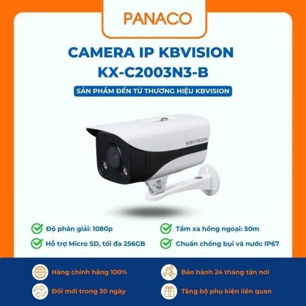 Camera IP Kbvision KX-C2003N3-B