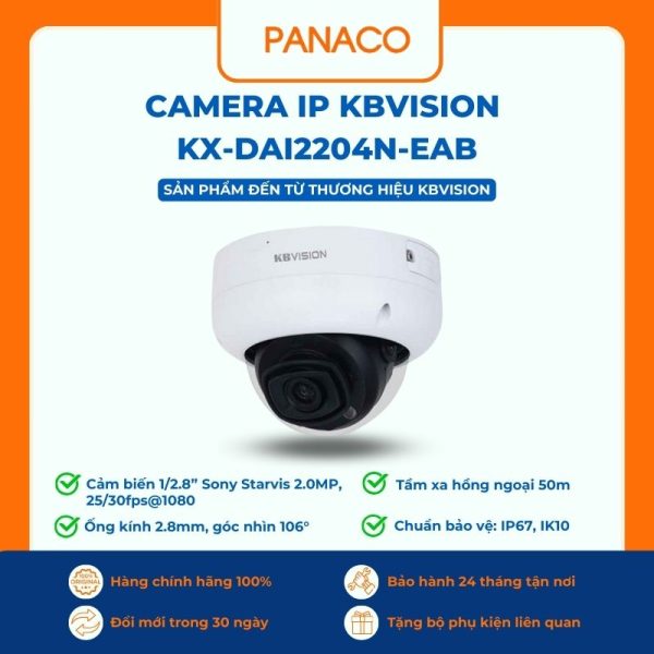 Camera IP Kbvision KX-DAi2204N-EAB