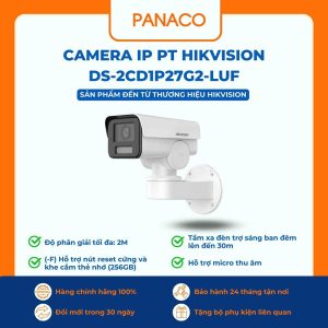 Camera IP PT Hikvision DS-2CD1P27G2-LUF