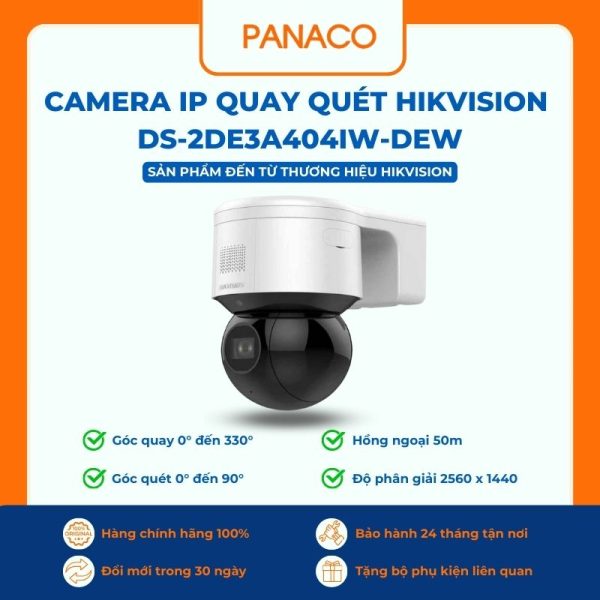 Camera IP Quay Quét Hikvision DS-2DE3A404IW-DEW