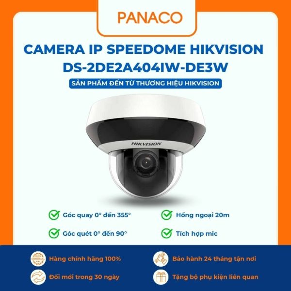 Camera IP Speedome Hikvision DS-2DE2A404IW-DE3/W