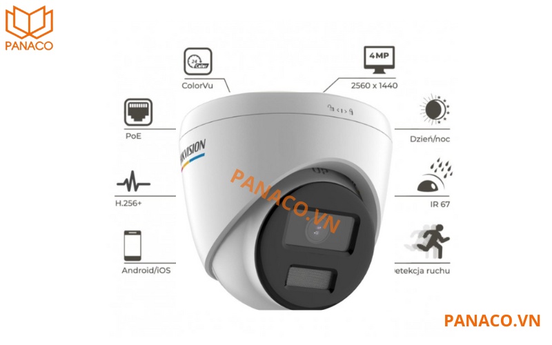 Camera IP hikvision ColorVu 4MP DS-2CD1347G2-L