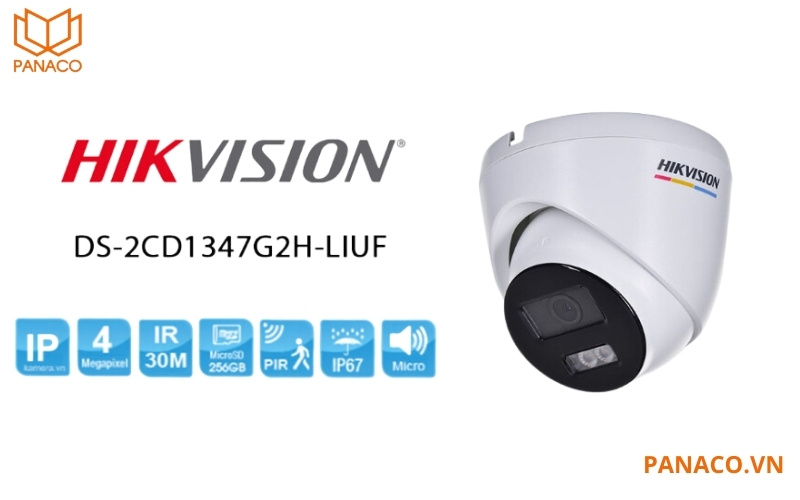 Camera IP hikvision ColorVu 4MP DS-2CD1347G2H-LIUF